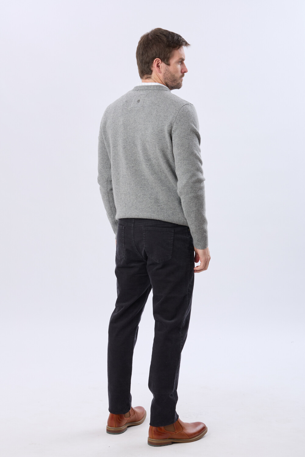 PANTALÓN DE PANA Gris