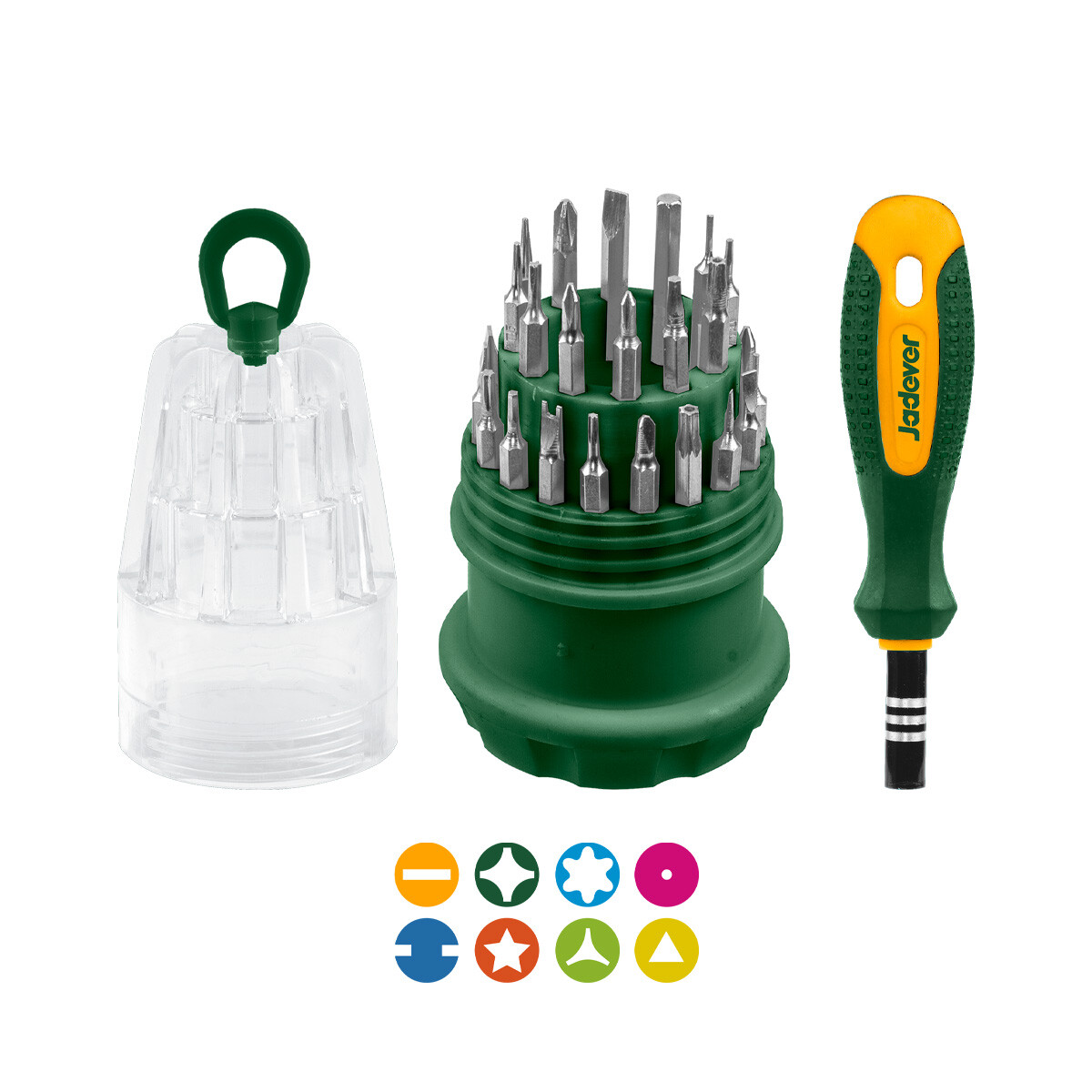 Destornillador de Puntas Intercambiables 31 Piezas Jadever 