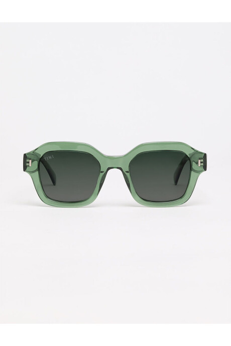 Lentes Tiwi Carole Acetate Crystal Green With Green Lenses