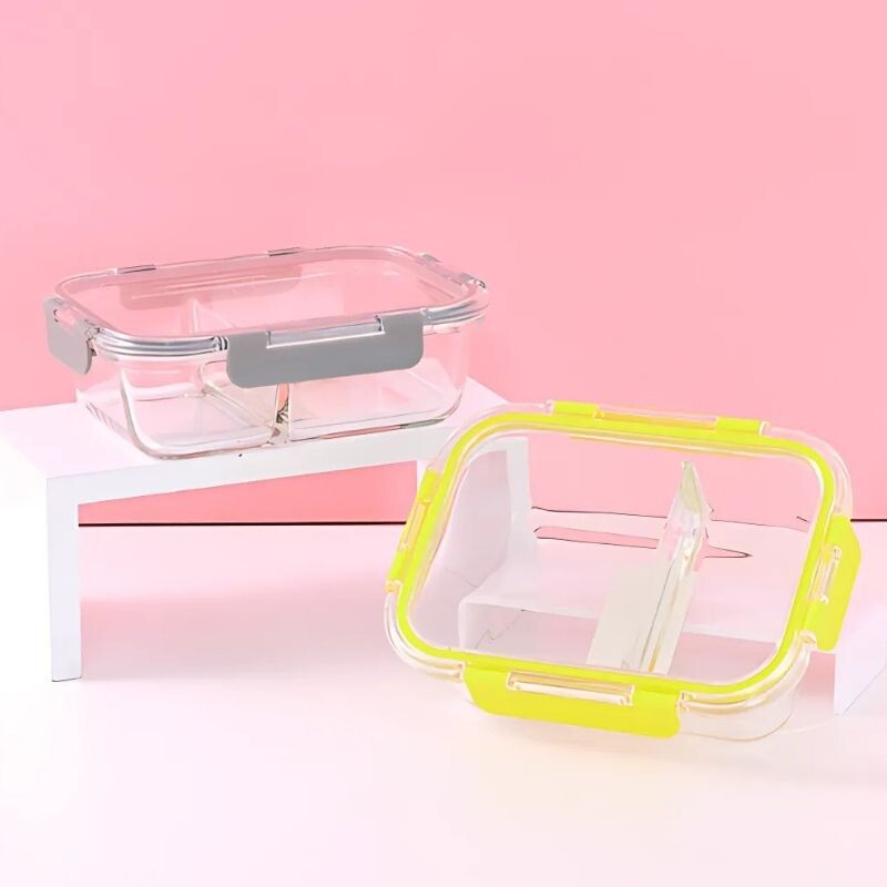 Conservador De Alimentos - Rectangular De Vidrio- 2 Comparti Conservador De Alimentos - Rectangular De Vidrio- 2 Comparti