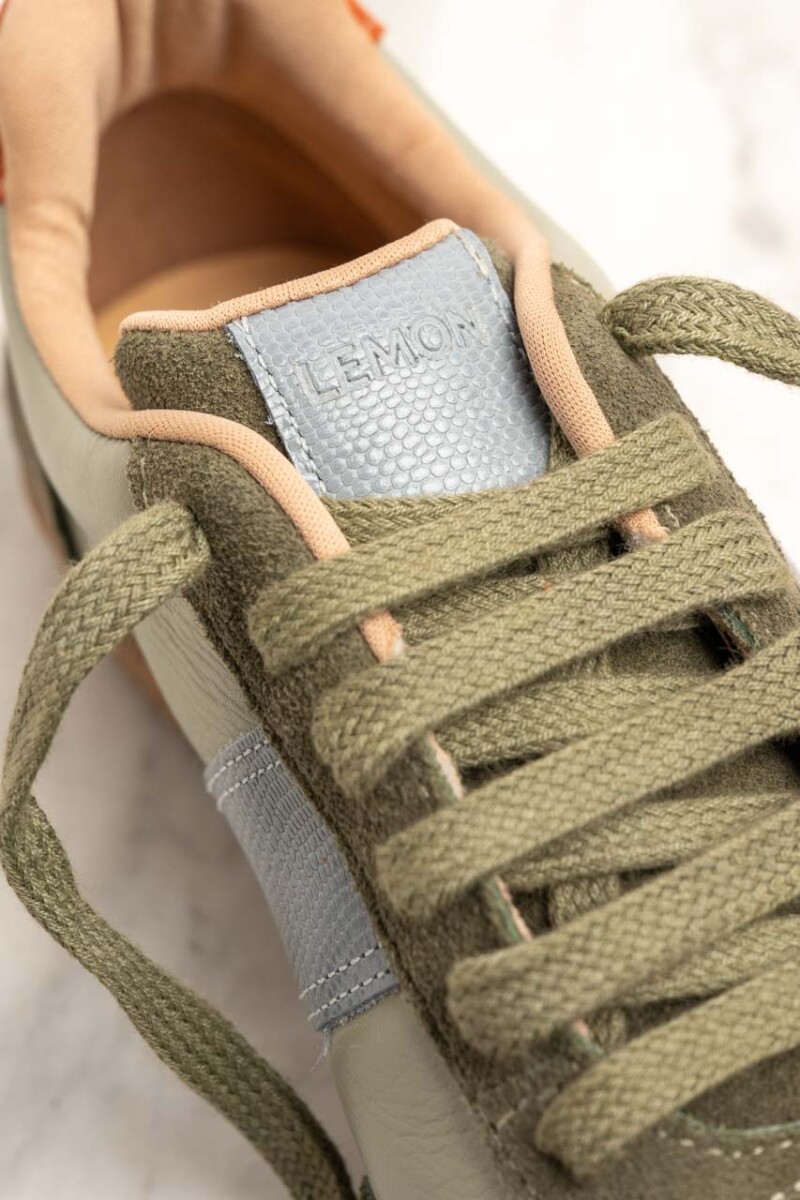 Zapatilla Cuero Combinada Safari