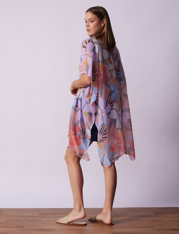 Kimono Flores ROSA/MULTI