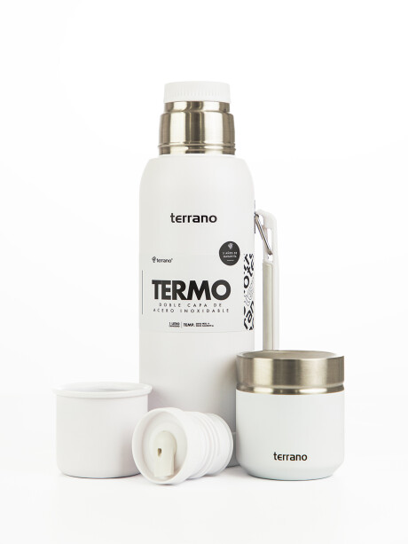 Kit Termo 1 LT Con Base De Silicona + Mate folkie Blanco