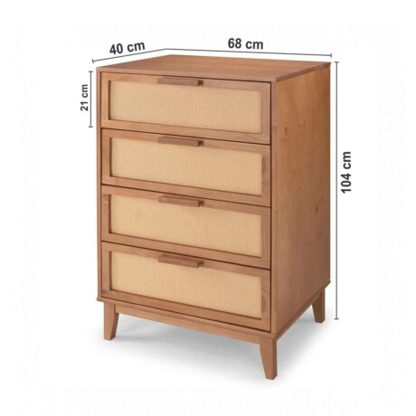 Comoda 4 Cajones Slim Chest