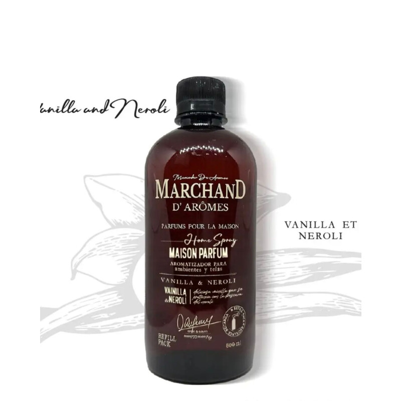 Refill Home Spray Marchand 500ml Vainilla & Neroli