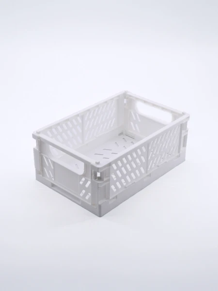 CAJA PLASTICA PLEGABLE BLANCO