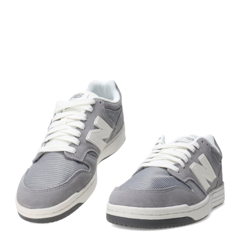 Championes Unisex New Balance 480 Lifestyle Gris - Blanco
