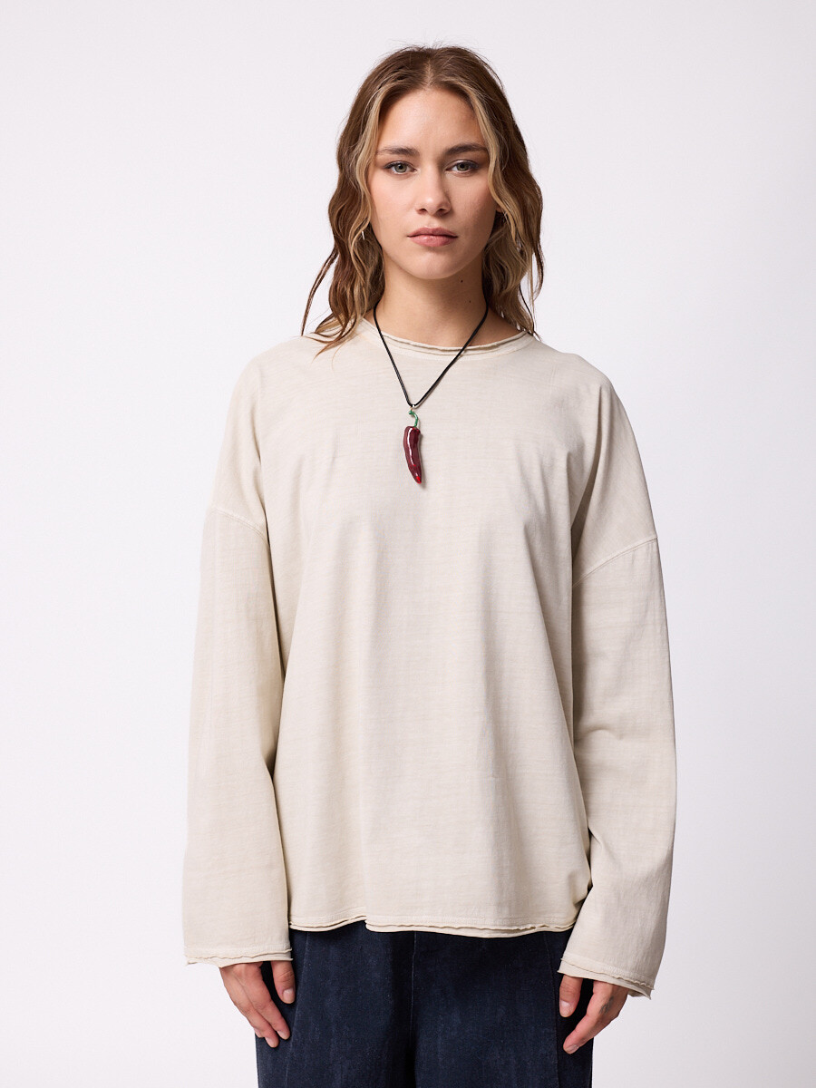 T-SHIRT M/L SOLMER DIXIE - Hueso 