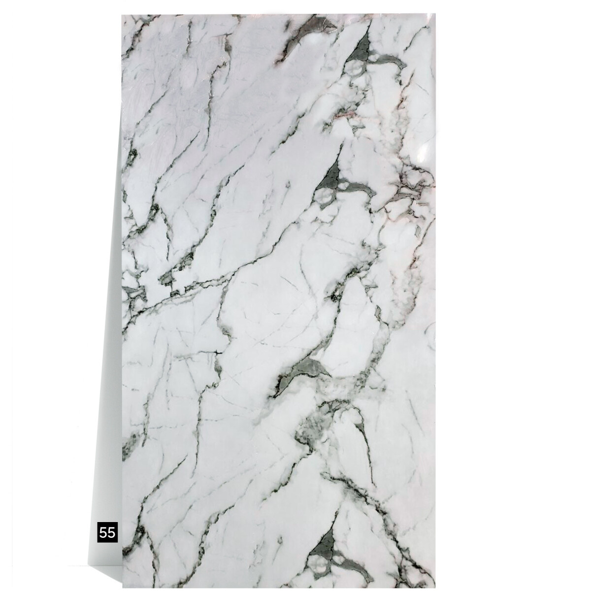 Revestimiento De Pared Placa Pvc Flexible 2.44 X 1.22mts - GRIS 
