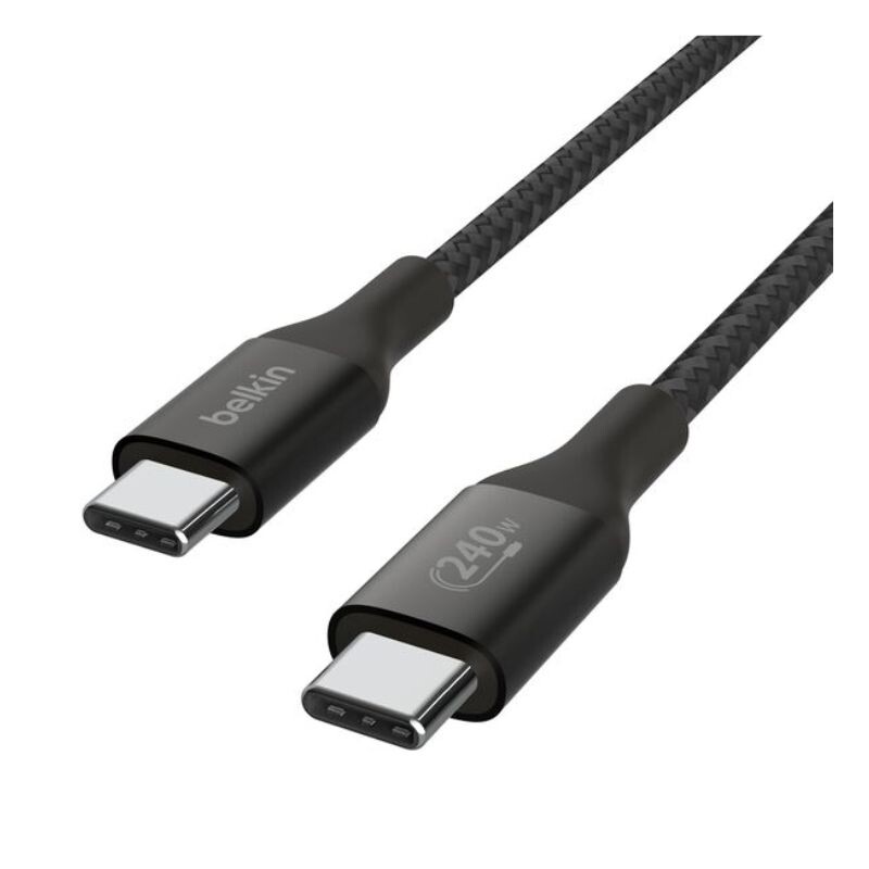 Cable Belkin USB-C / USB-C 240W 2M Black CAB015BT2MBK Cable Belkin USB-C / USB-C 240W 2M Black CAB015BT2MBK