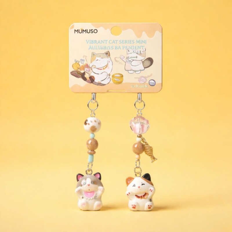 MINI COLGANTE PARA BOLSO SERIE GATOS VIBRANTES (PACK X2 / GATO CALICÓ Y RAGDOLL) MINI COLGANTE PARA BOLSO SERIE GATOS VIBRANTES (PACK X2 / GATO CALICÓ Y RAGDOLL)