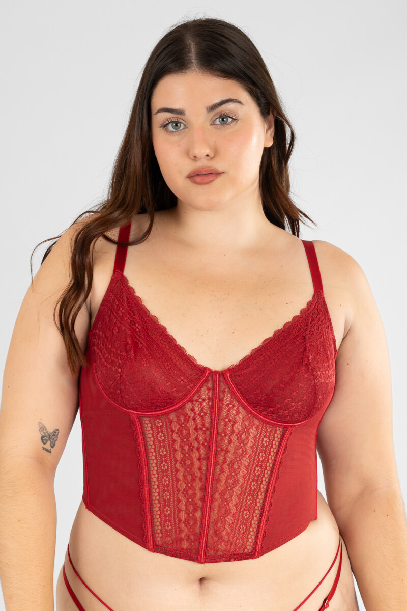 Corset rubi - Rojo 