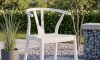 Silla Wishbone de polipropileno Blanco Tiza Silla Wishbone de polipropileno Blanco Tiza