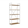 Estanteria tipo industrial Alta 5 estantes canela y Blanco Estanteria tipo industrial Alta 5 estantes canela y Blanco