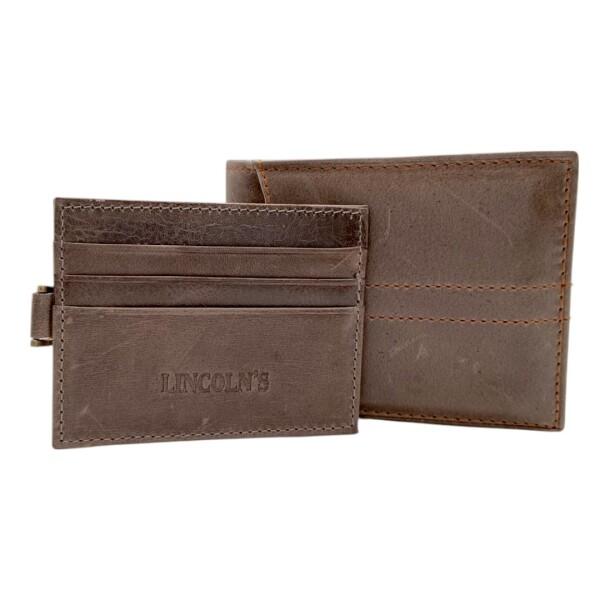 BILLETERA DE HOMBRE LINCOLNS 26 marrónuniforme