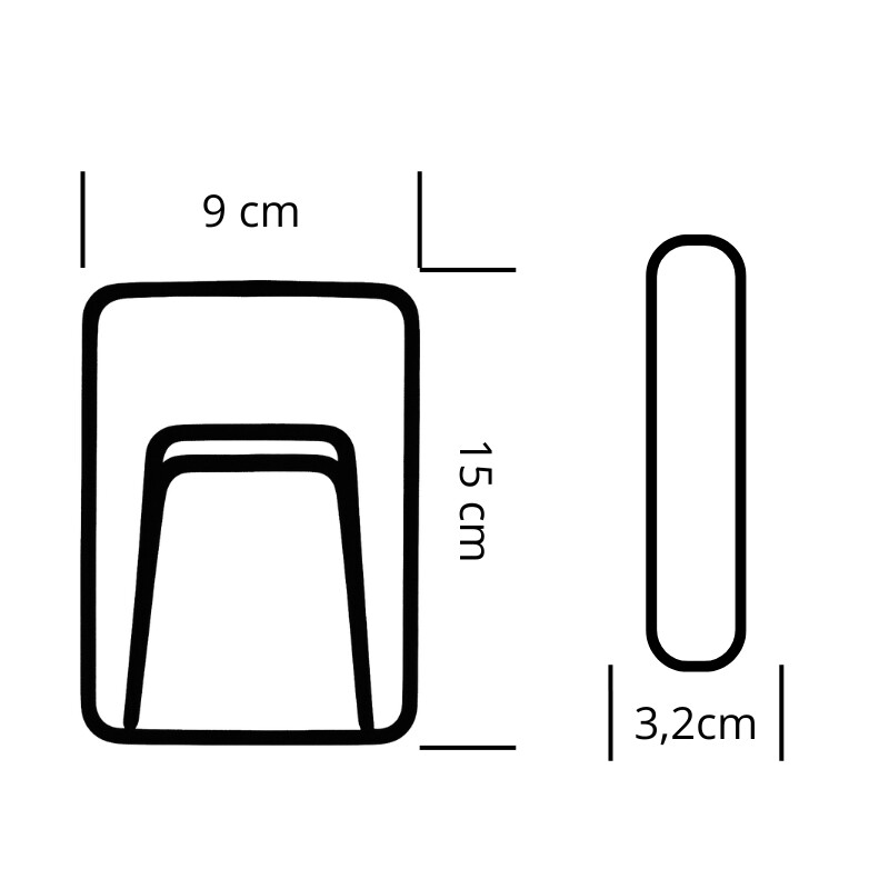 ARTEFACTO EXTERIOR DE PARED RECTANGULAR MOREIRA 3W Luminaria De Exterior De Pared Rectangular Moreira 3W Blanco
