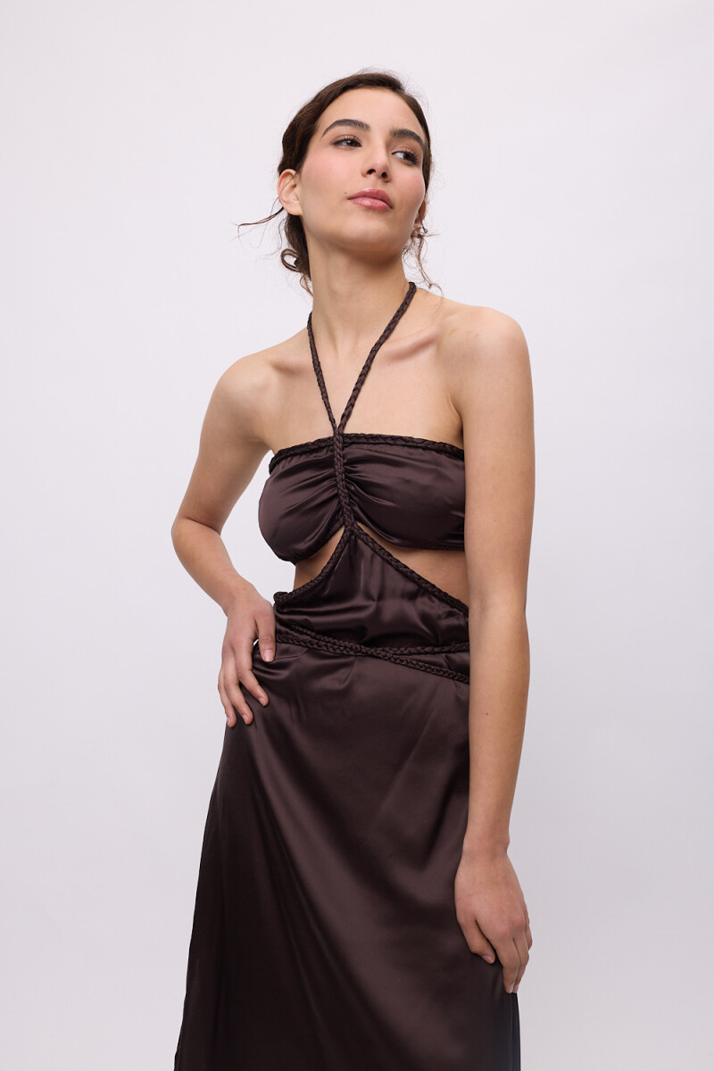 Vestido Met Marron