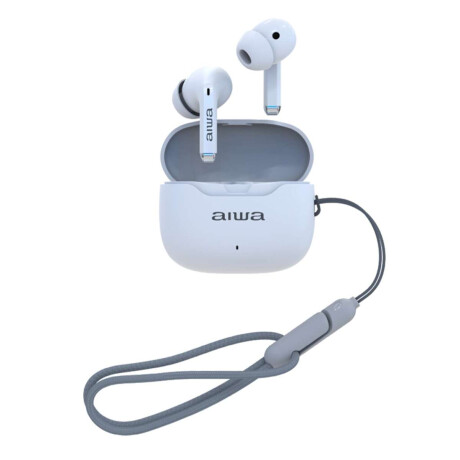 Auriculares Bluetooth AIWA Waterproof TWS con Micrófono y Cancelación de Ruido Blanco | AWTWSG50ANCW