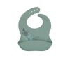 Babero Silicona Platinum Flores Kikkaboo Verde