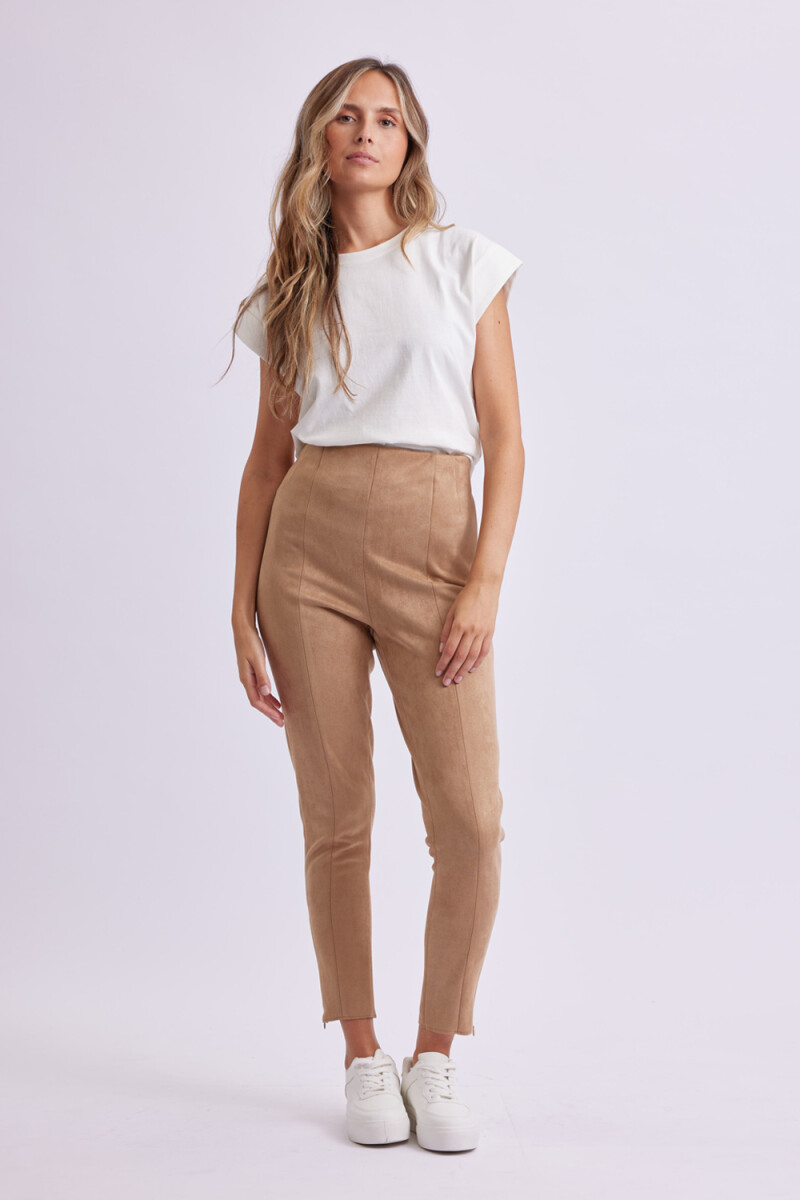 Calza de gamuza - Beige 