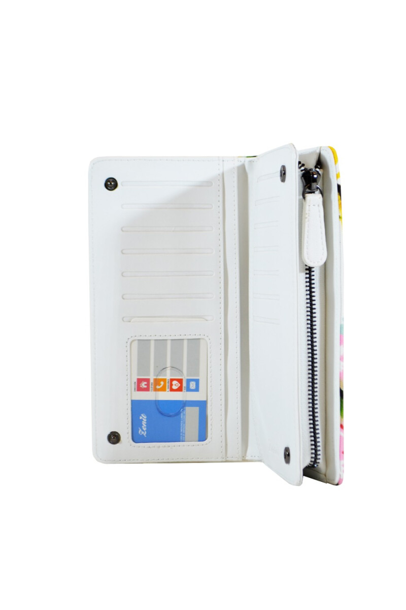 BILLETERA ZNT DAMA FLOREADA GRIS BILLETERA ZNT DAMA FLOREADA GRIS