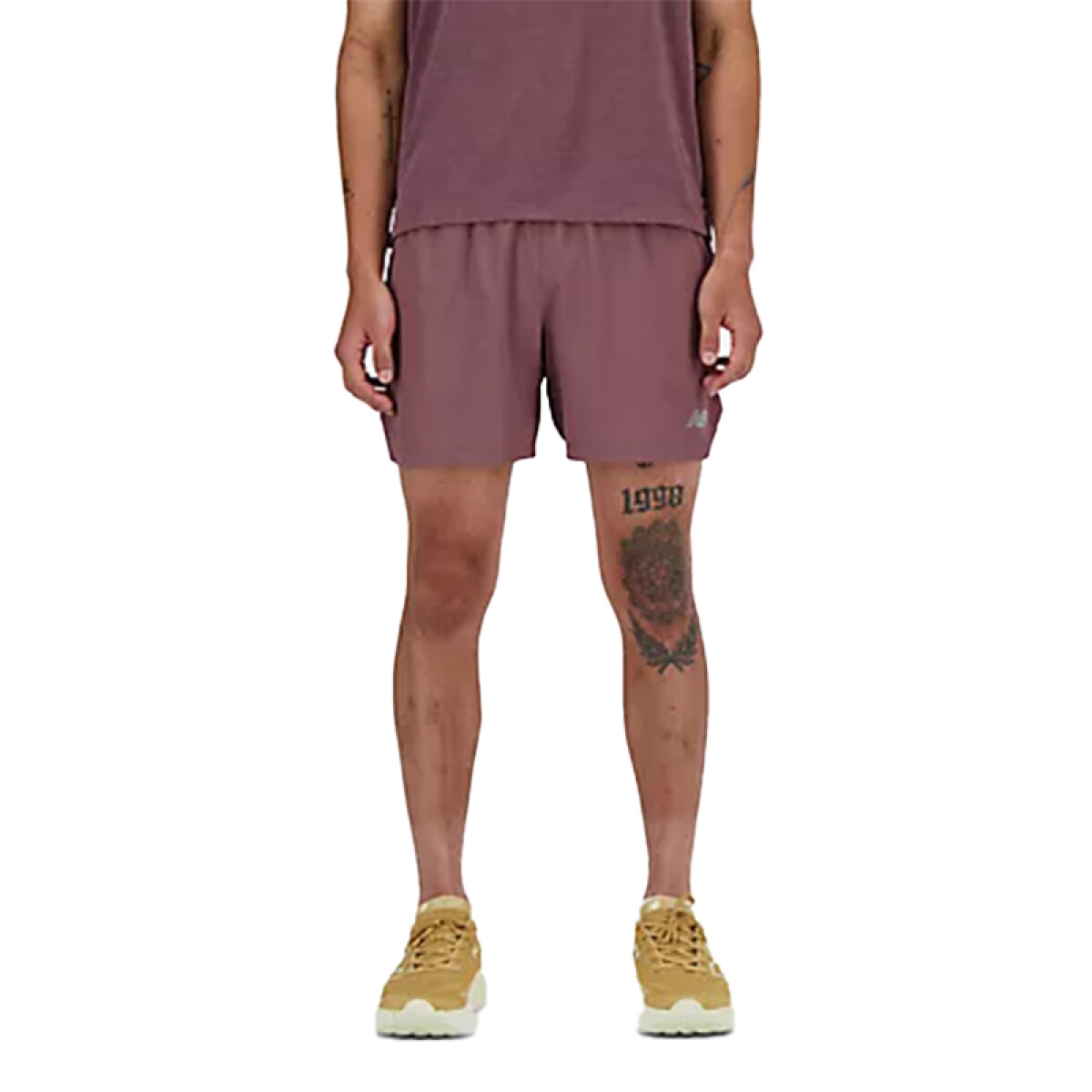 Short New Balance RC Seamless 5 INCH - Marrón 