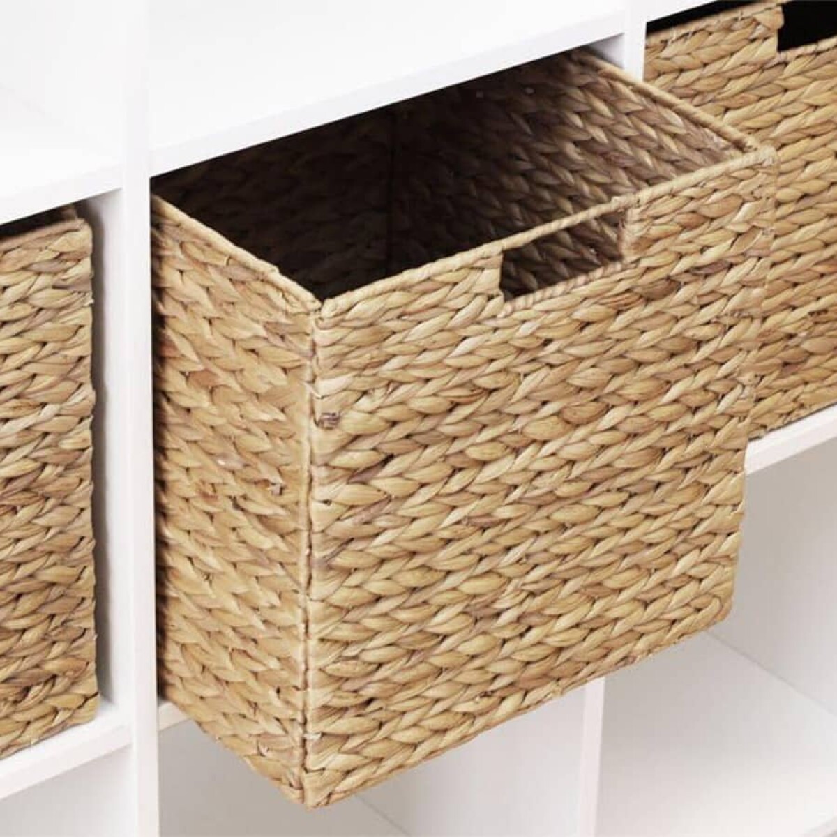 Cesta cuadrada jacinto de agua 