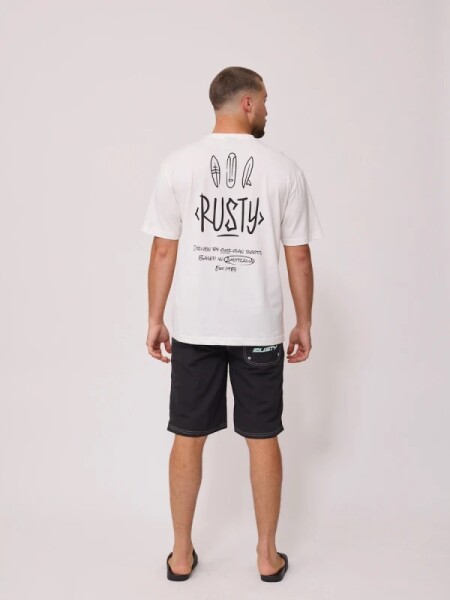 T.SHIRT RUSTY ROKAI BLANCO