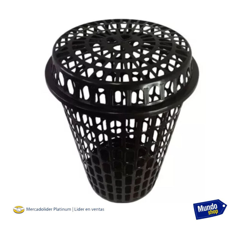 Cesto Para Ropa Organizador Plástico Calado 60lts Espacioso Cesto Para Ropa Organizador Plástico Calado 60lts Espacioso