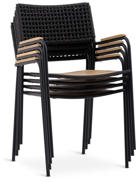 Silla apilable AJSTRUP black Silla apilable AJSTRUP black