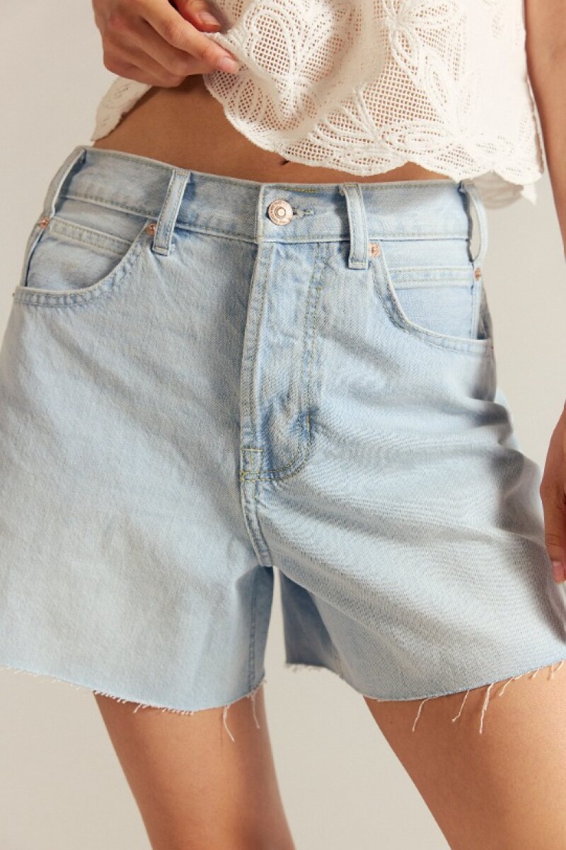 SHORT TIPPI DENIM Celeste