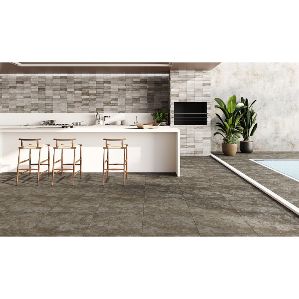 PORCELANATO BRAVE DARK GR "A" 61X61 CM Porcelanato Brave Dark Gr "a" 61x61 Cm