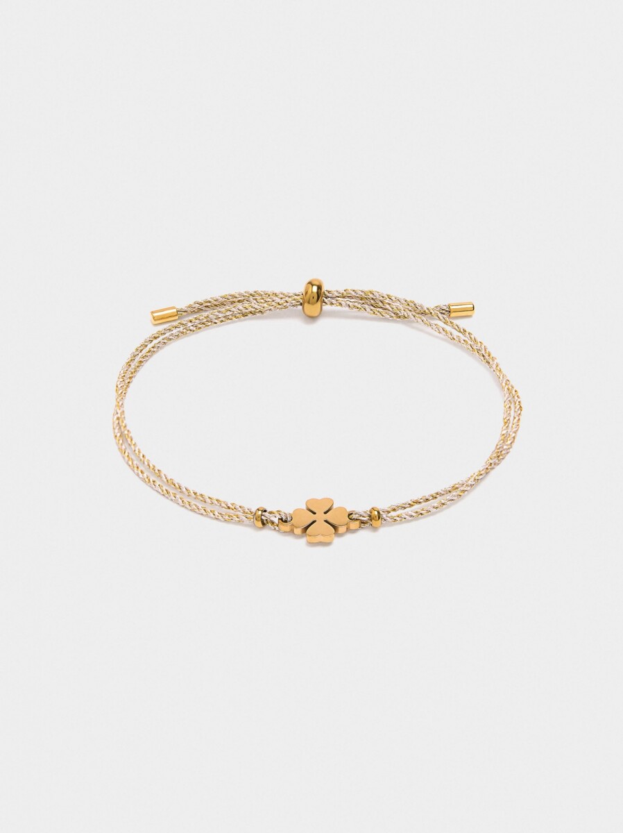 Pulsera Ajustable Con Charm - Acero Inoxidable - gris 