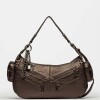 Cartera Al Hombro Gang Washed Metalizado