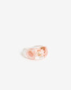 Anillos Medianos y Grandes Resina Anillo Flor Resina - Dorado