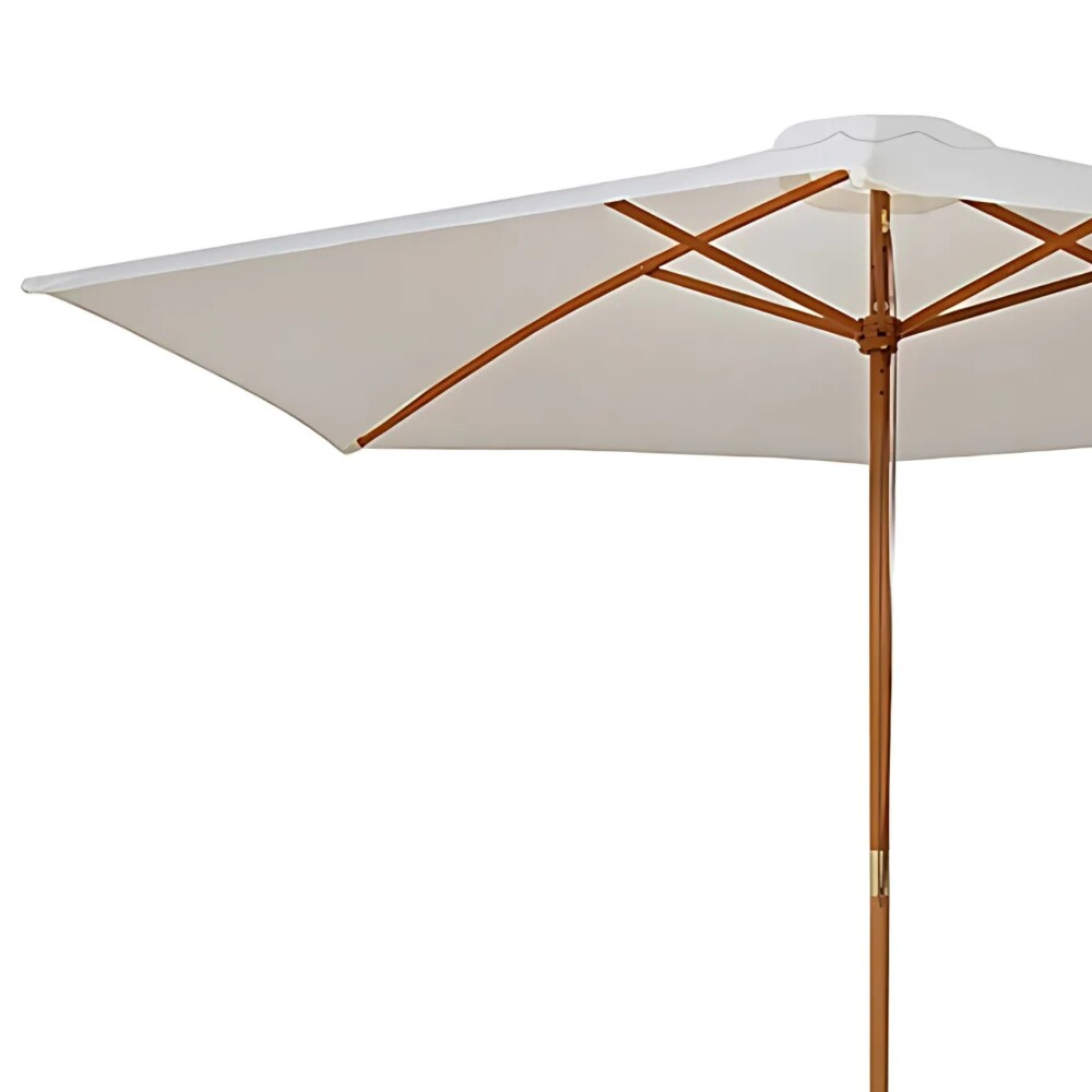 Sombrilla - Madera Natural Blanco