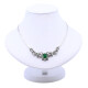 Gargantilla oro 18k con esmeralda central y brillantes. Gargantilla oro 18k con esmeralda central y brillantes.