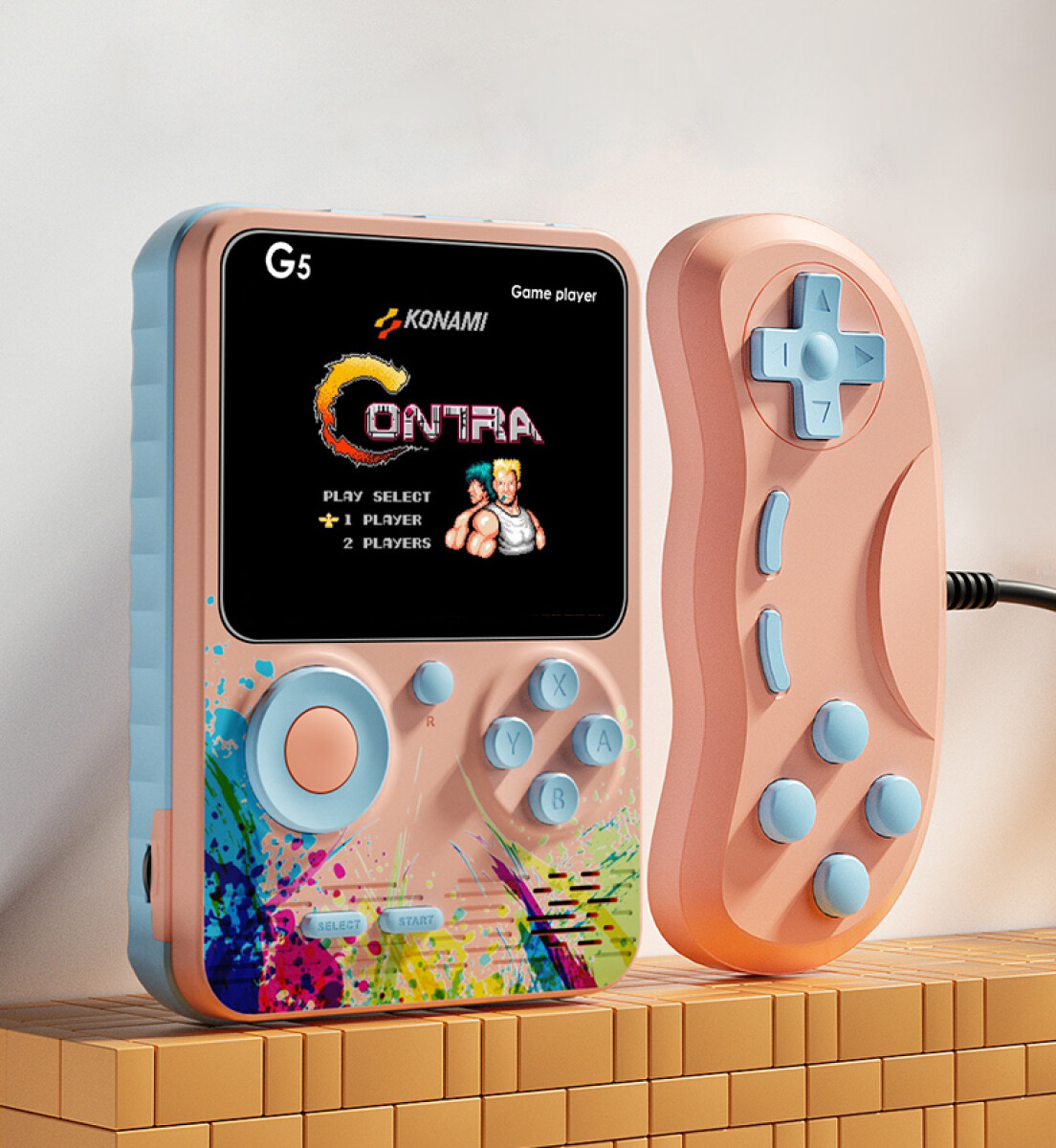 Mini Consola Portatil Para Niños - Rosa 