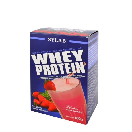 Whey Protein con Vitaminas 400g SYLAB Sabor Frutilla