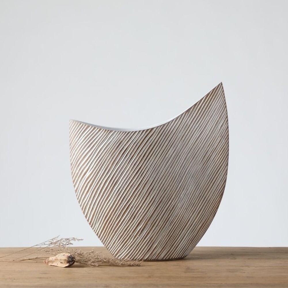 Corteza Curvo Marfil Grande Corteza Curvo Marfil Grande