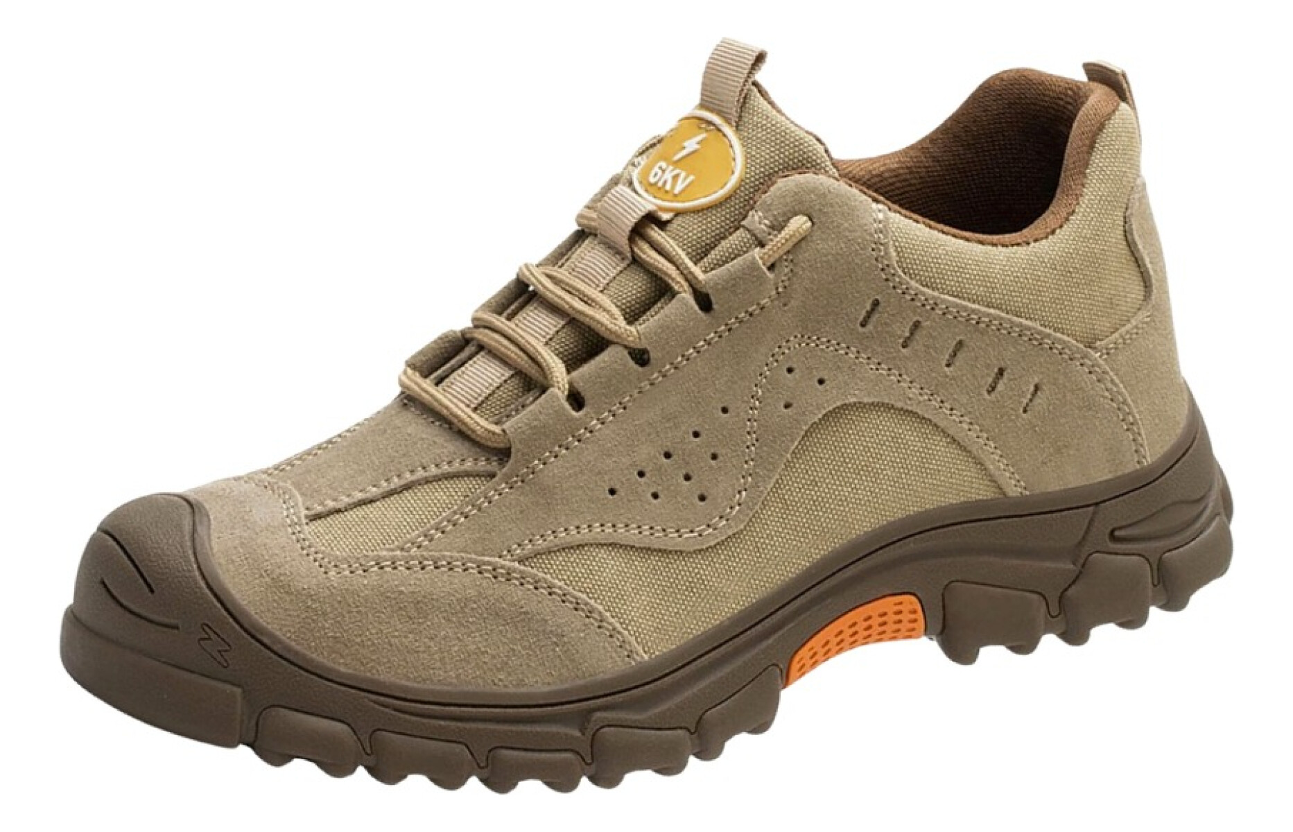 Calzado De Trabajo Seguridad Punta Reforzada Estilo Casual - Beige 
