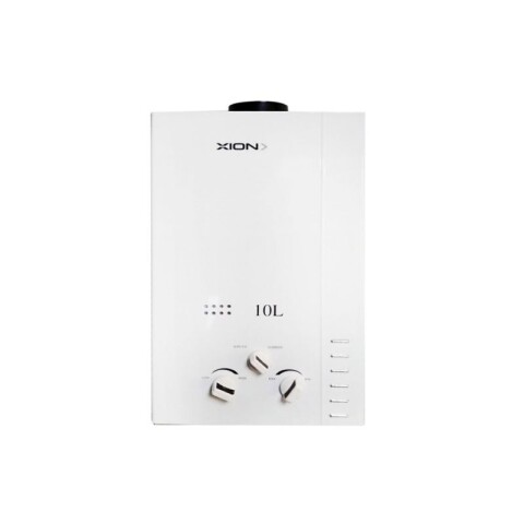 TERMOTANQUE 10L XION GAS - TIRO FORZADO Blanco