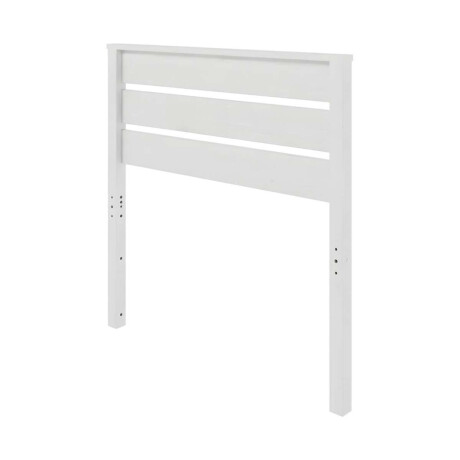 Respaldo 1 Plaza Madera maciza Funcional Blanco