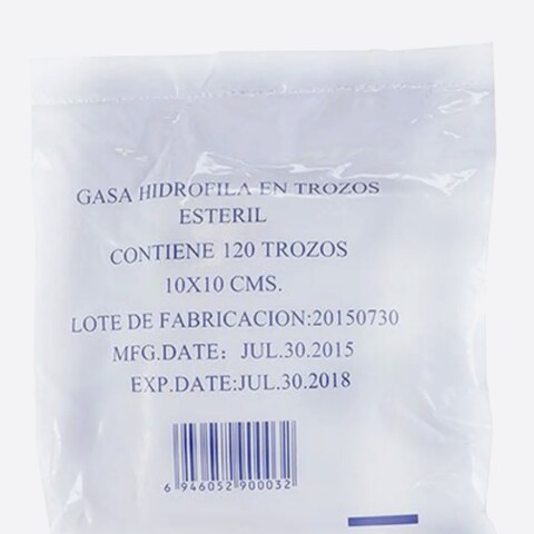Gasas esteriles 10 x 10 120trozos Gasas esteriles 10 x 10 120trozos