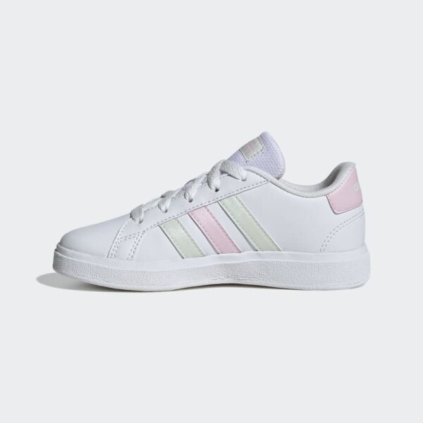 Championes Adidas Grand Court Lifestyle Ftwr White/crystal Jade/clear Pink