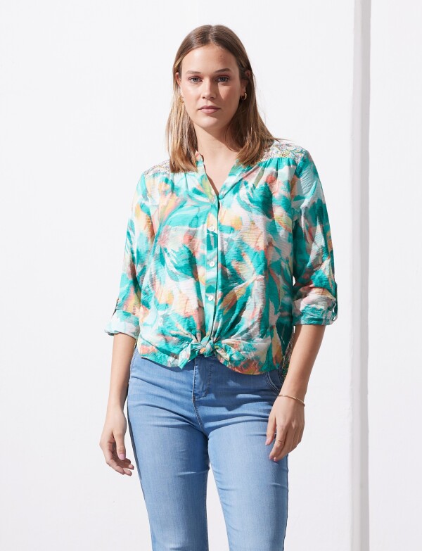Blusa Nudo VERDE/MULTI