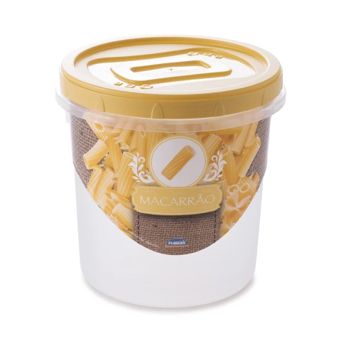 Recipiente con Tapa Rosca 1,8L Varios Diseños AMARILLO
