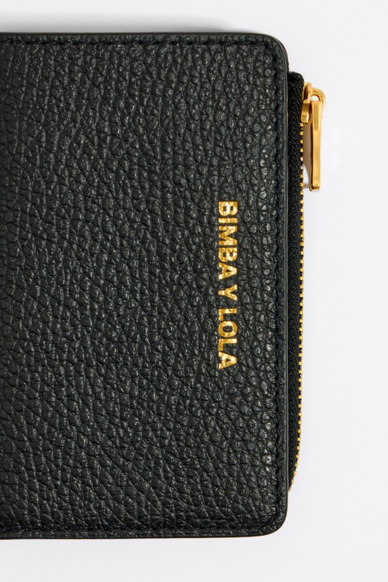 CARTERA RECTANGULAR PIEL Negro