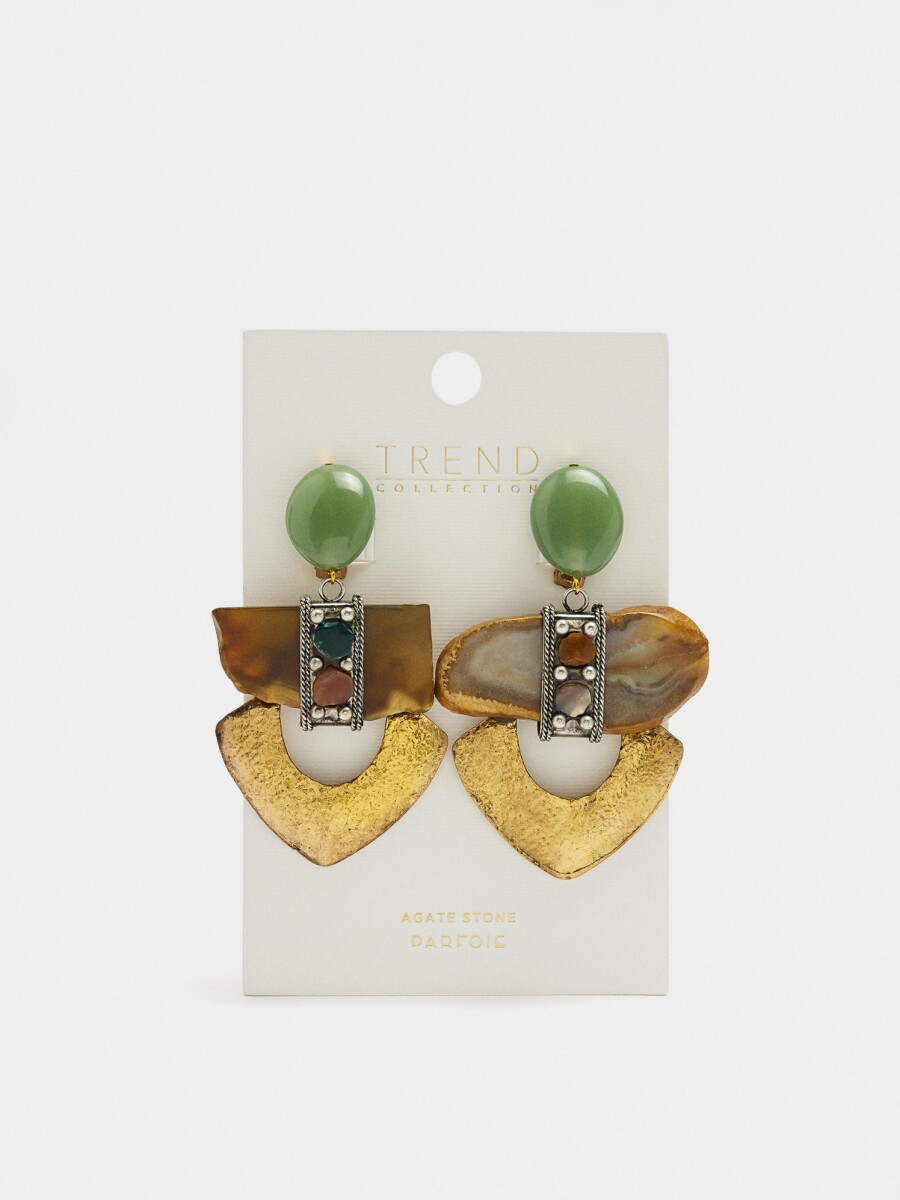 Pendientes Maxi Geométricos multicolor