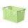 Caja Organizadora Alta Canasto Multiuso Pequeño en Plástico Verde